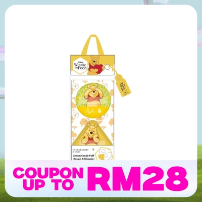 DISNEY Winnie The Pooh Cotton Candy Puff (Round & Triangle)