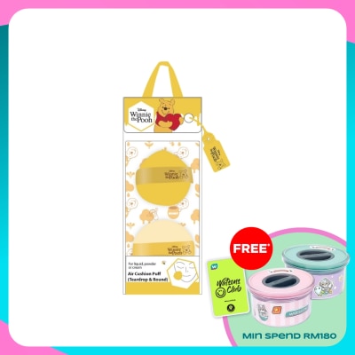 DISNEY Winnie The Pooh Air Cushion Puff (Teardrop & Round)
