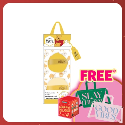 DISNEY Winnie The Pooh Air Cushion Puff (Teardrop & Round)