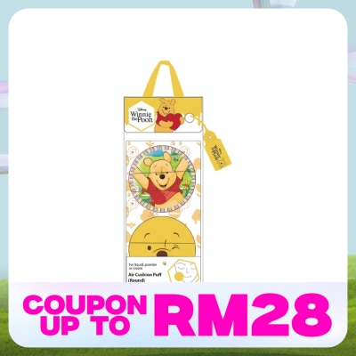 DISNEY Winnie The Pooh Air Cushion Puff (Round)