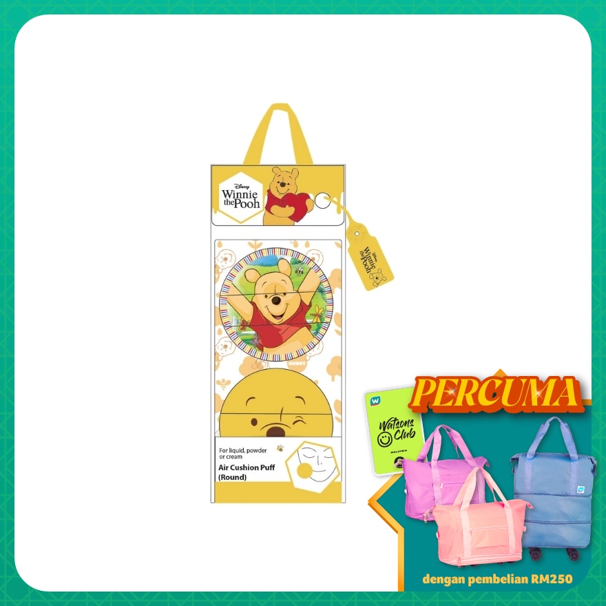 Winnie The Pooh Air Cushion Puff (Round)