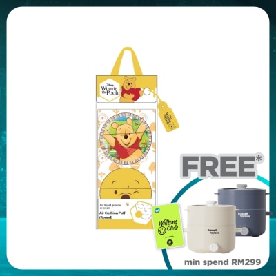 DISNEY Winnie The Pooh Air Cushion Puff (Round)