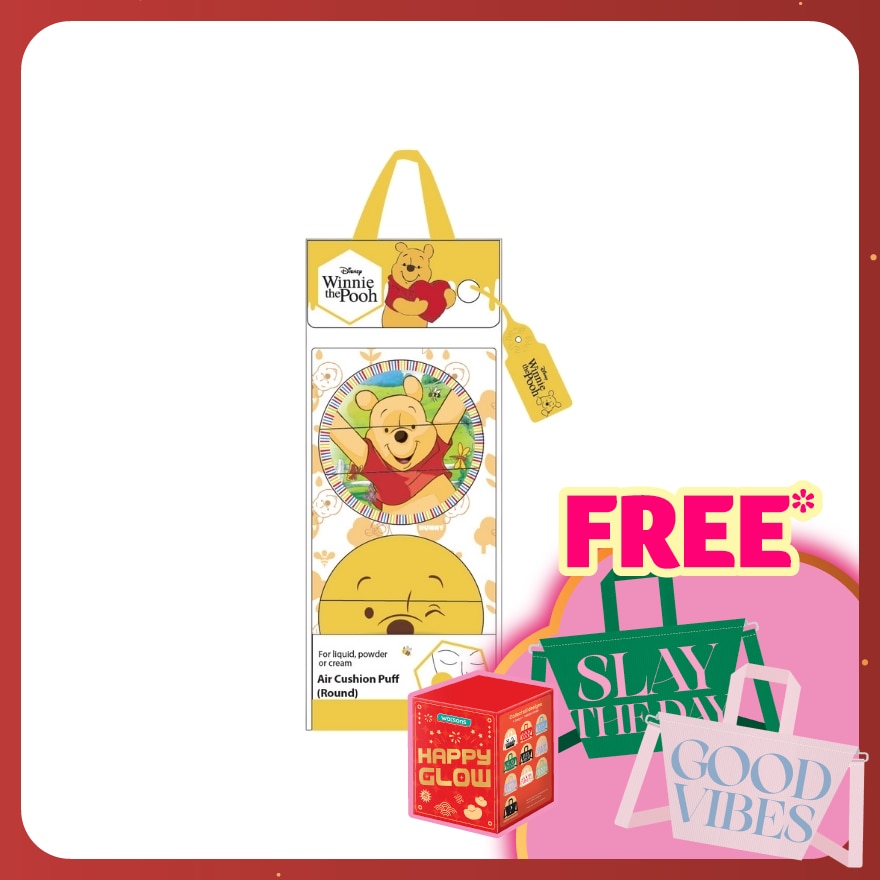 Winnie The Pooh Air Cushion Puff (Round)