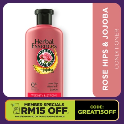 HERBAL ESSENCES Rosehip + Jojoba Oil Conditioner 400ml