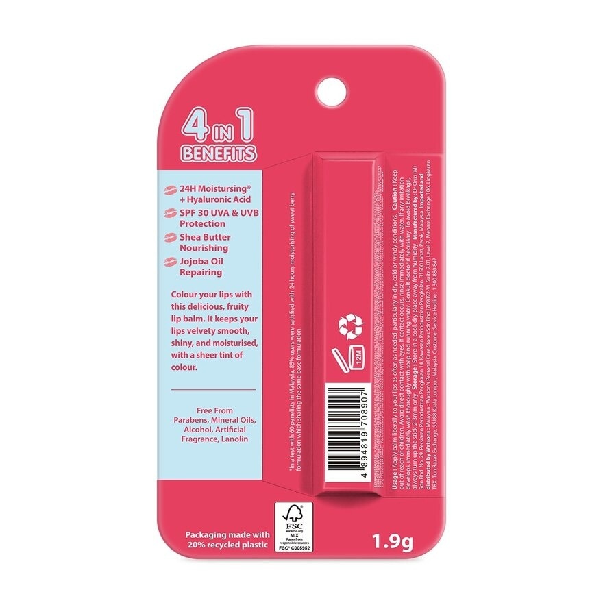 Sweet berry Colored Lip Balm 1s