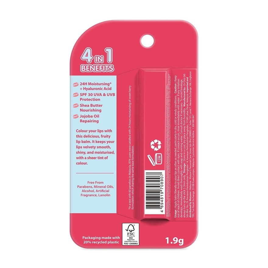 Sweet berry Colored Lip Balm 1s