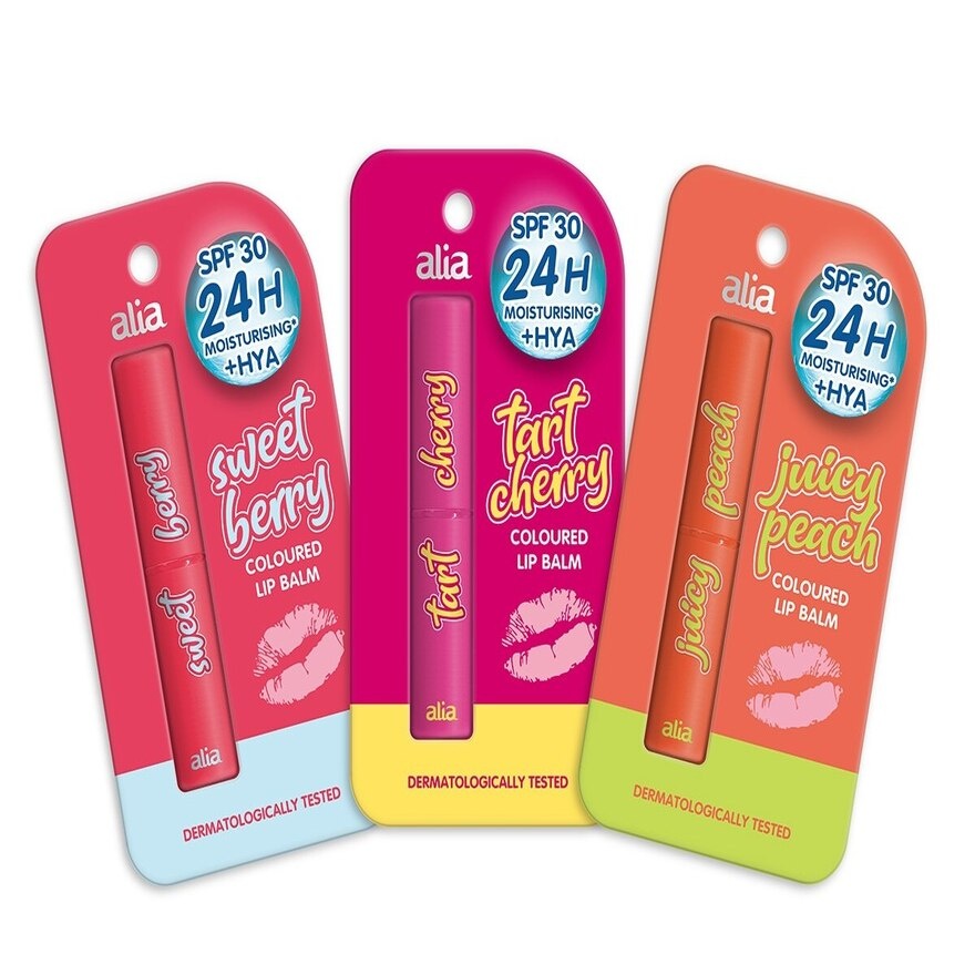 Tart Cherry Colored Lip Balm 1s