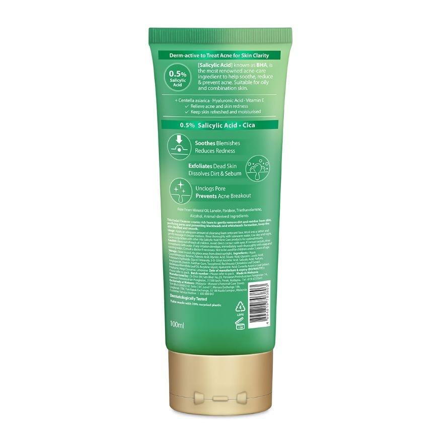 Salicylic Acid Acne Care Facial Cleanser 100ml