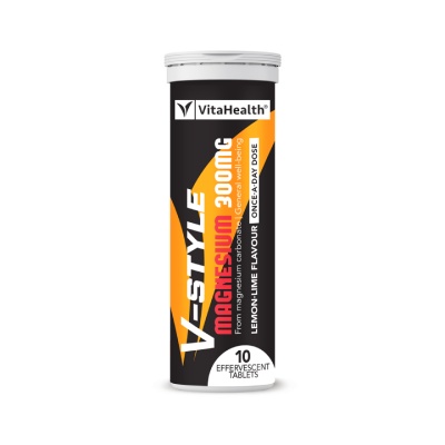 V-STYLE - Magnesium 300Mg Effervescent Tablet 10S