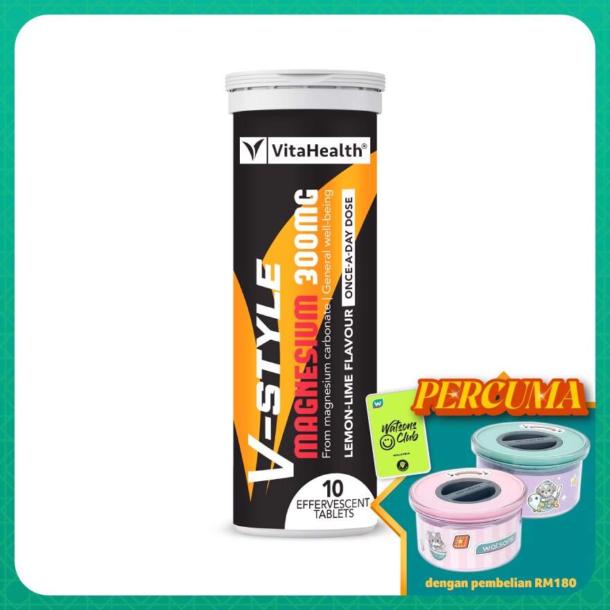 Magnesium 300Mg Effervescent Tablet 10S