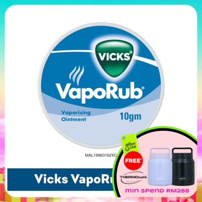 VICKS - Vaporub Cold Vaporizing Ointment 10g
