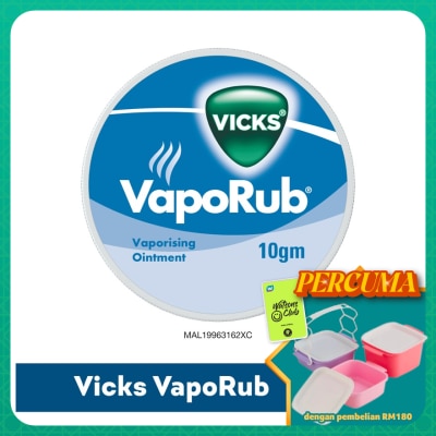 VICKS - Vaporub Cold Vaporizing Ointment 10g