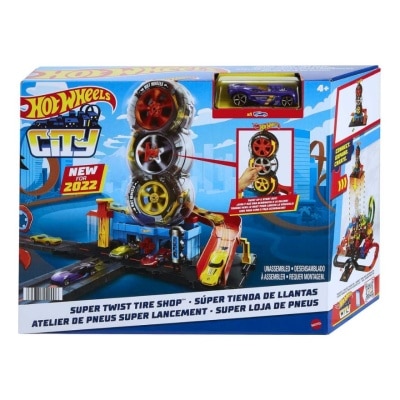 HOT WHEELS City Super Twist Tire Shop Trackset