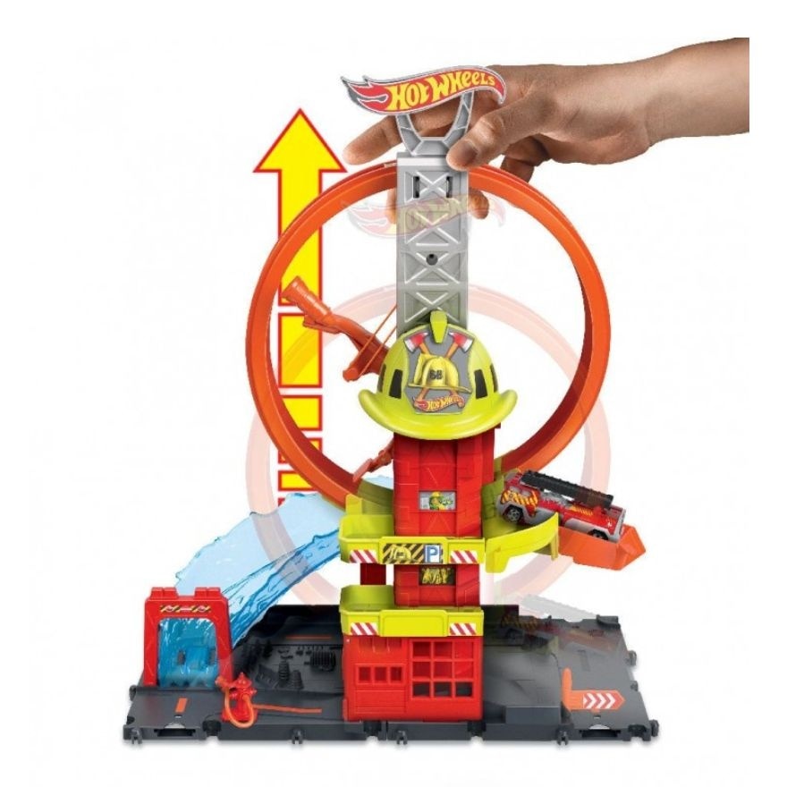 City Super Loop Fire Station Trackset and Proton Saga Special Edition Bundle