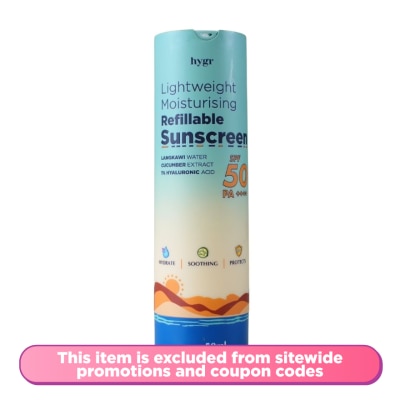 HYGR Lightweight Moisturizing Sunscreen SPF 50 PA++++50ml