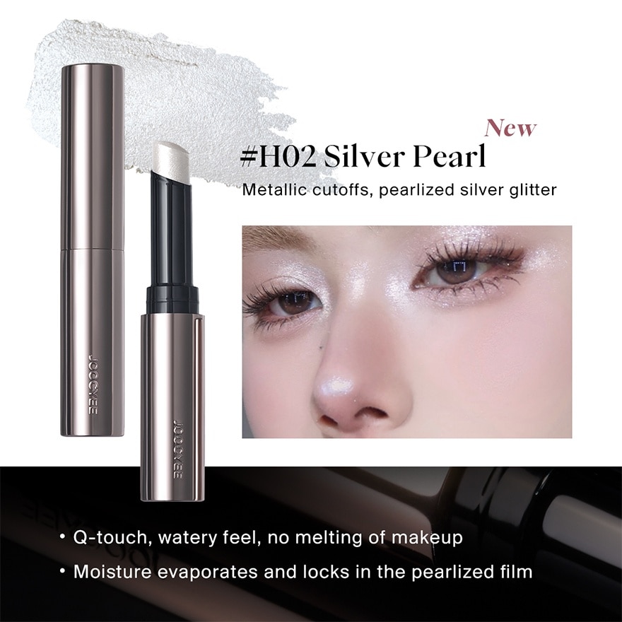 Jelly Highlighter Stick H02 Silver Pearl