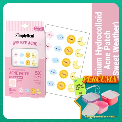 SIMPLYHEAL - Sweet Weather Day & Night Premium Hydrocolloid Acne Patch 20s