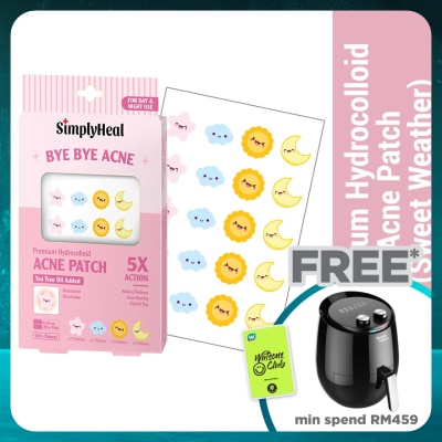 SIMPLYHEAL Sweet Weather Day & Night Premium Hydrocolloid Acne Patch 20s