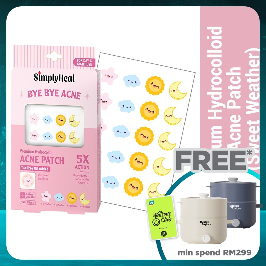 Sweet Weather Day & Night Premium Hydrocolloid Acne Patch 20s