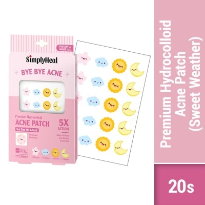 SIMPLY Sweet Weather Day & Night Premium Hydrocolloid Acne Patch 20s