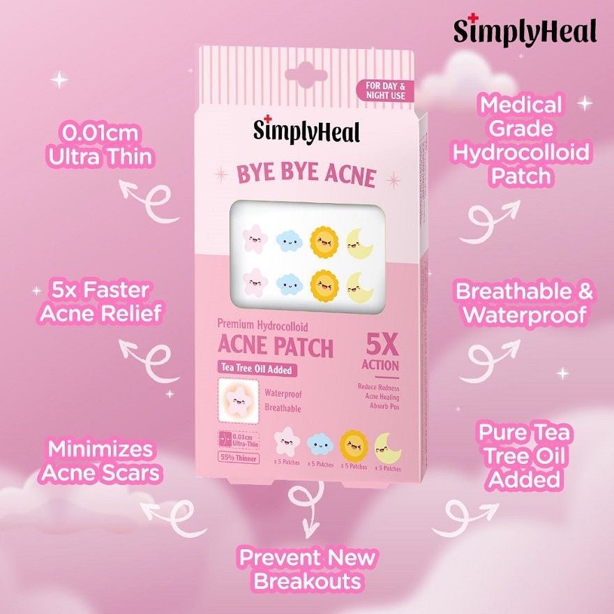 Sweet Weather Day & Night Premium Hydrocolloid Acne Patch 20s