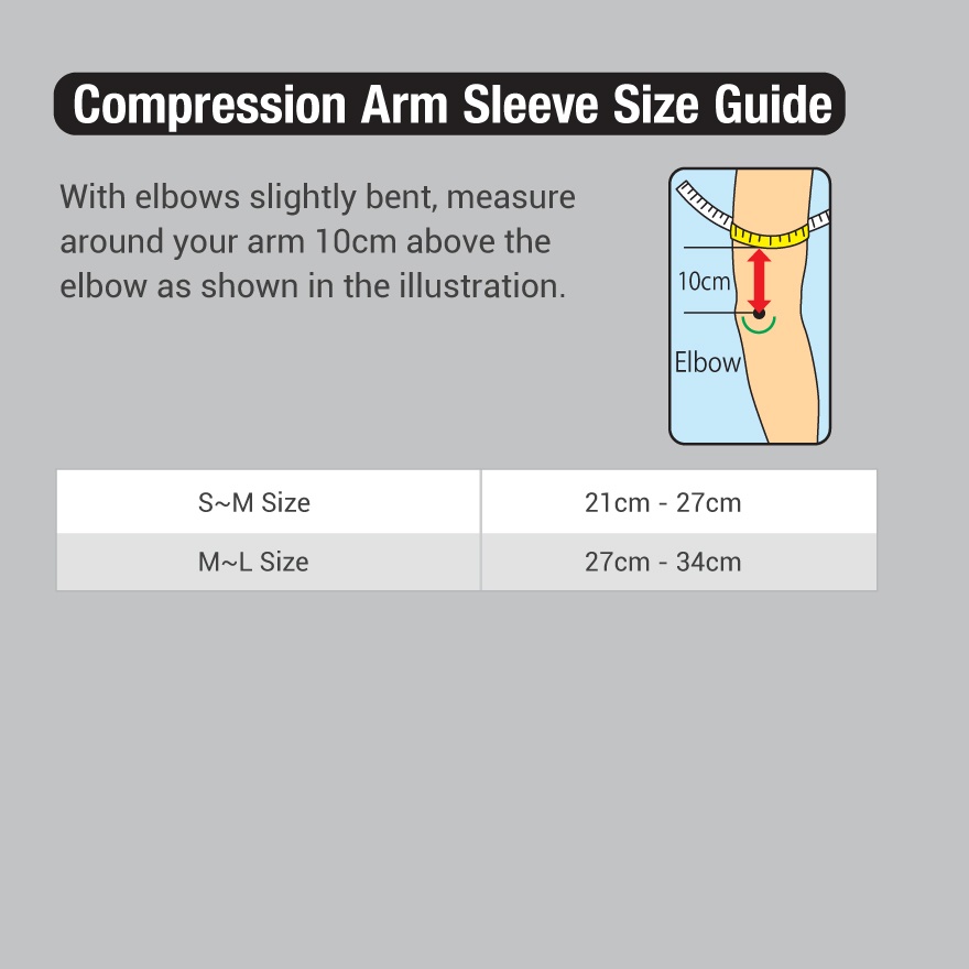 Compression Arm Black Size S-M 1's