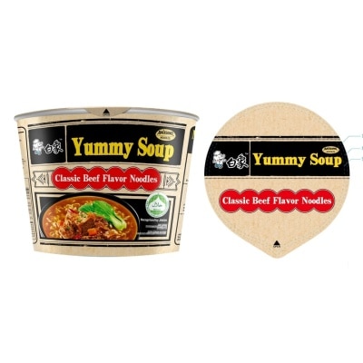 YUMMY SOUP Classic Beef Flavor Noodle(Barrel) 105g