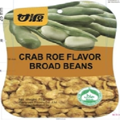 KAN YUENS Crab Roe Flavoured Broad Beans 75g (Expiry Dec 2024)