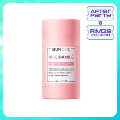 SKINTIFIC Niacinamide Bright Boost Clay Stick 40g
