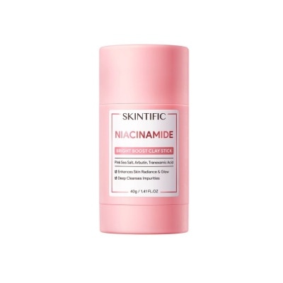 SKINTIFIC Niacinamide Bright Boost Clay Stick 40G