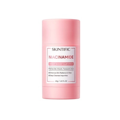 SKINTIFIC Niacinamide Bright Boost Clay Stick 40g
