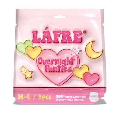LAFRE Overnight Panties Medium to Large 3s