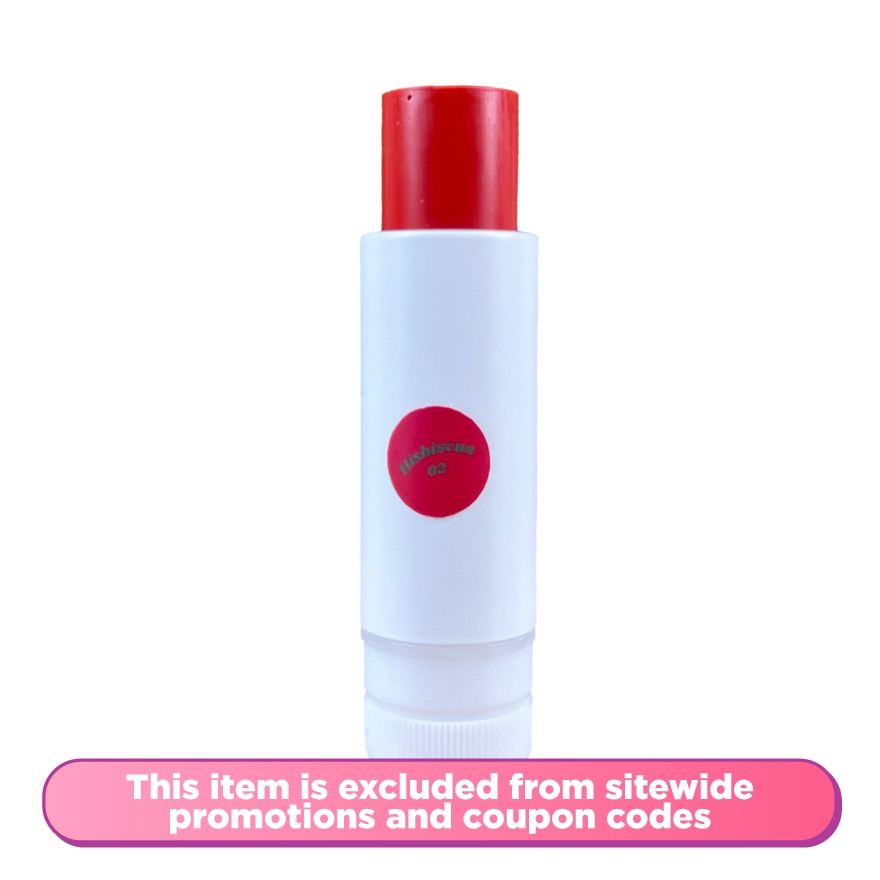 Bamboo Refillable Natural Tinted Lip Balm in Hibiscus 4g