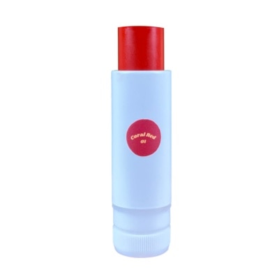 HYGR Bamboo Refillable Natural Tinted Lip Balm in Coral Red 4g