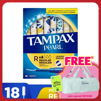 TAMPAX Plastic Applicator Regular 18s