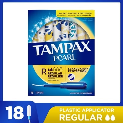 TAMPAX Plastic Applicator Regular 18s