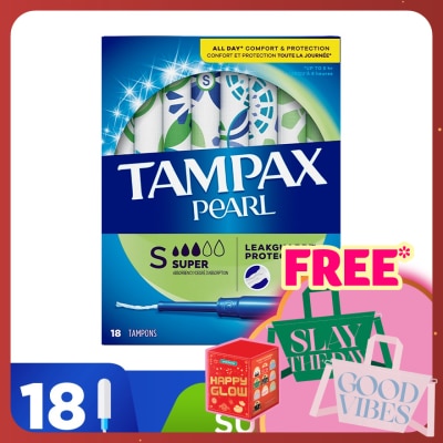TAMPAX Plastic Applicator Super 18s