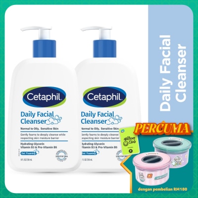 CETAPHIL Daily Facial Cleanser 236ml Twin Pack
