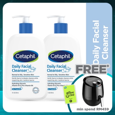 CETAPHIL Daily Facial Cleanser 236ml Twin Pack