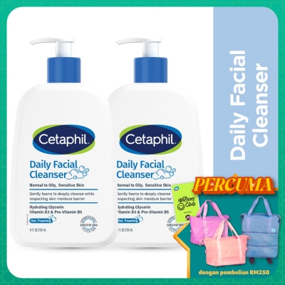 CETAPHIL Daily Facial Cleanser 236ml Twin Pack