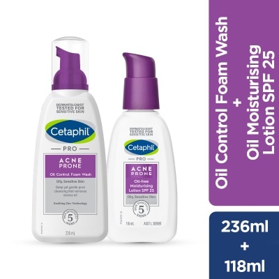 CETAPHIL Pro Acne Cleanser 236ml & Moist 118ml
