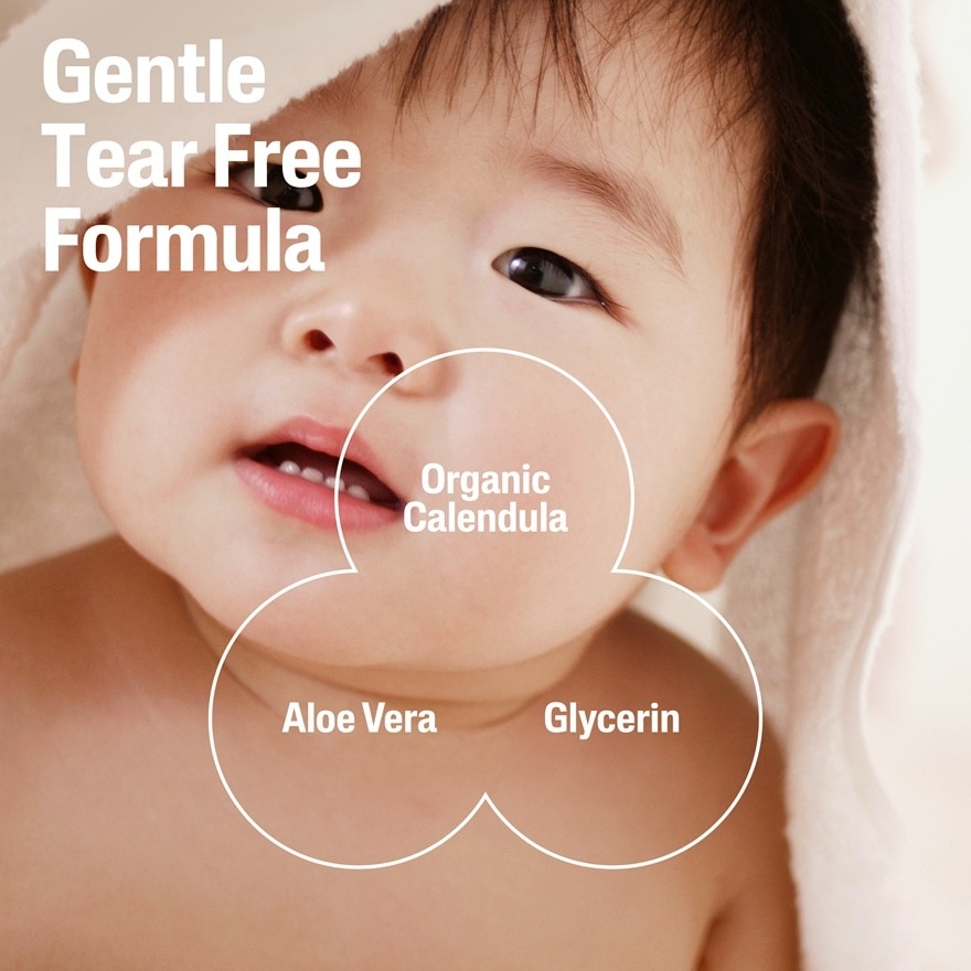 Baby Wash & Shampoo With Organic Calendula 400ML X 2