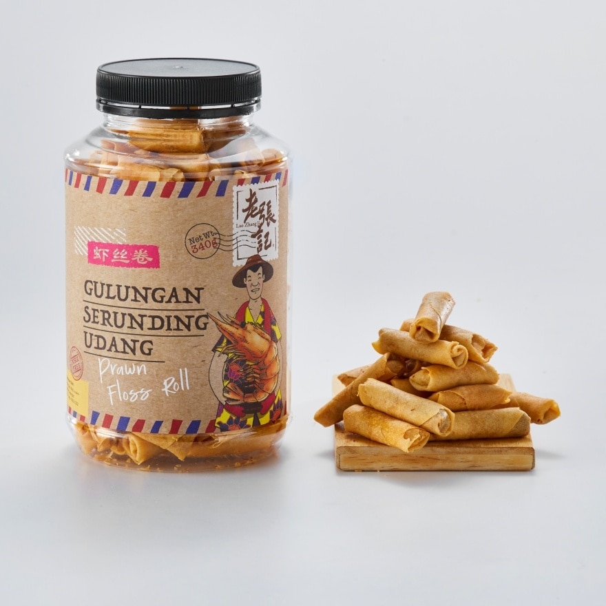 Prawn Roll Biscuit Bottle 340g