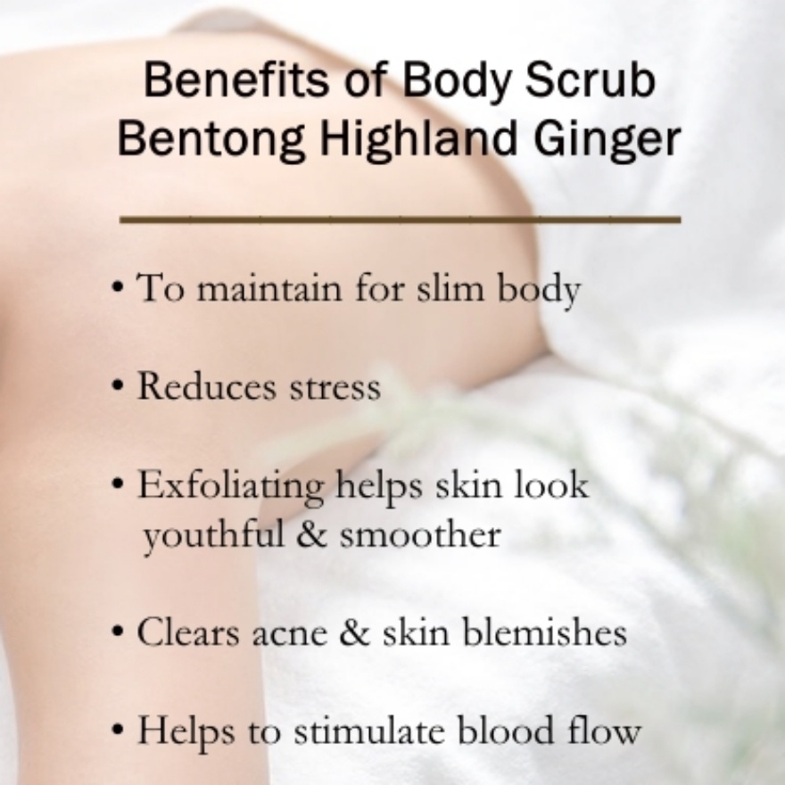 Body Scrub Bentong Highland Ginger Organic Lemongrass Powder 80g