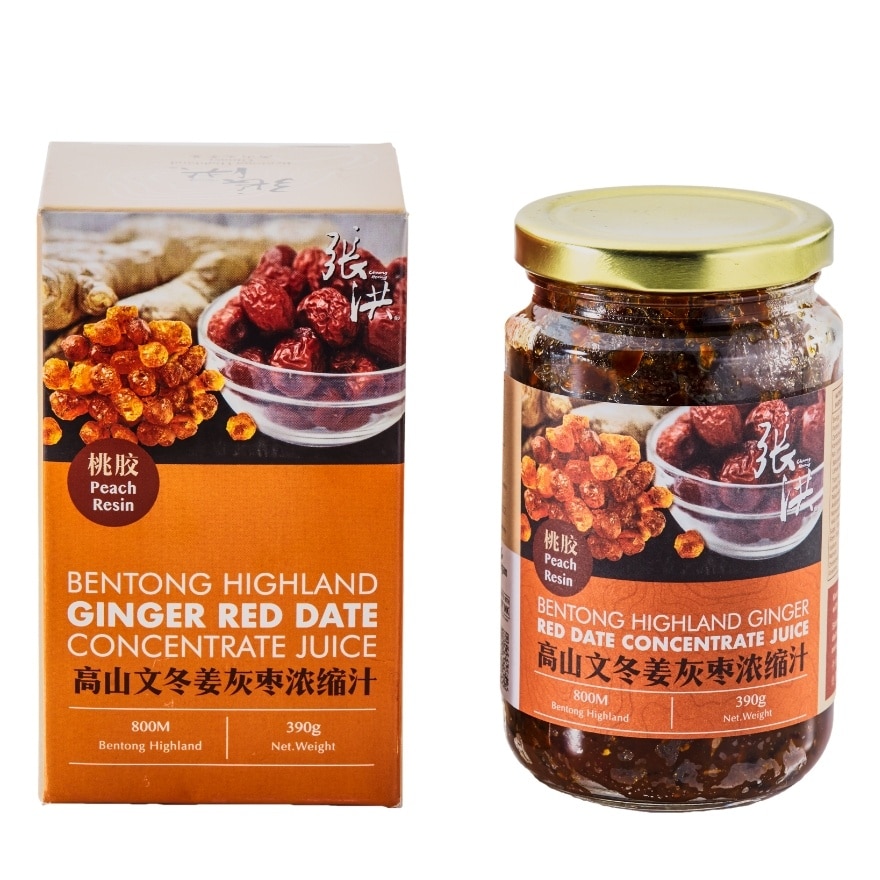 Peach Resin Bentong Highland Ginger Red Dates Concentrate Juice 390G
