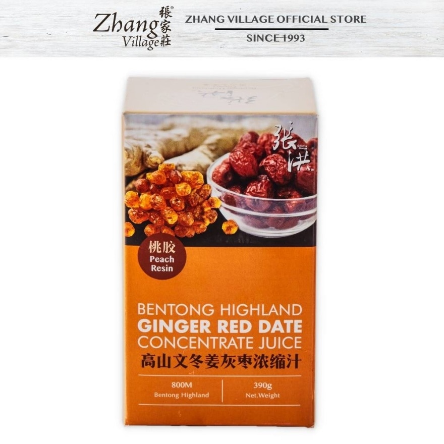 Peach Resin Bentong Highland Ginger Red Dates Concentrate Juice 390G