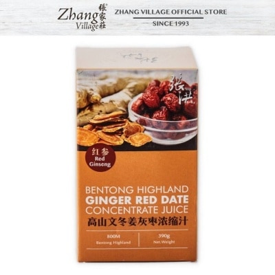 CHEONG HOONG - Red Ginseng Bentong Highland  Ginger Red Dates Concentrate Juice 390G
