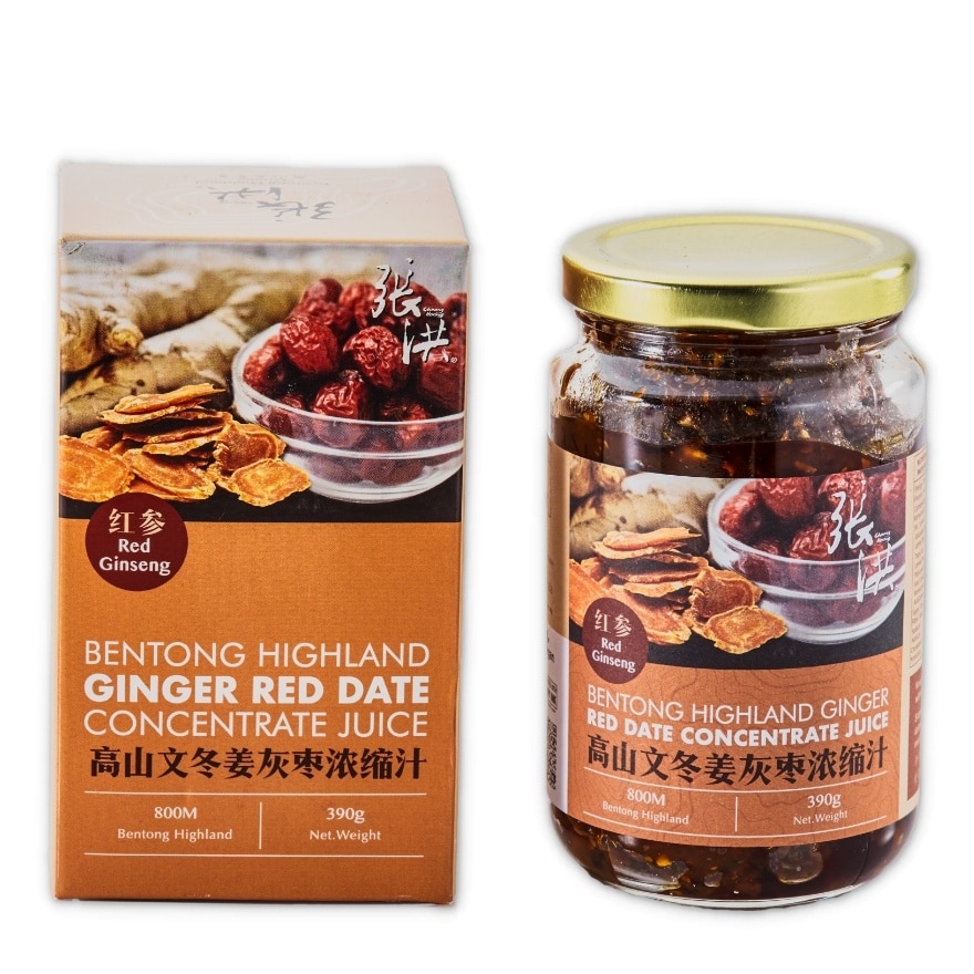 Ginseng Bentong Highland Ginger Red Dates Concentrate Juice 390G