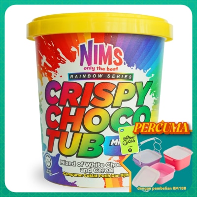NIMS - Crispy Choco Tub Mini Rainbow Crunch 250G
