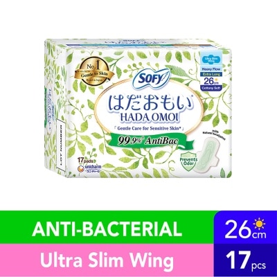 SOFY Hadaomoi AntiBac Day Ultra Slim Wing 26cm 17s